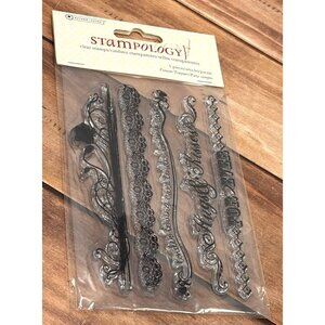 STAMPOLOGY AL2749 FOREVER CLEAR CLING PHOTOPOLYMER STAMP SET LOVE VALENTINE KISS